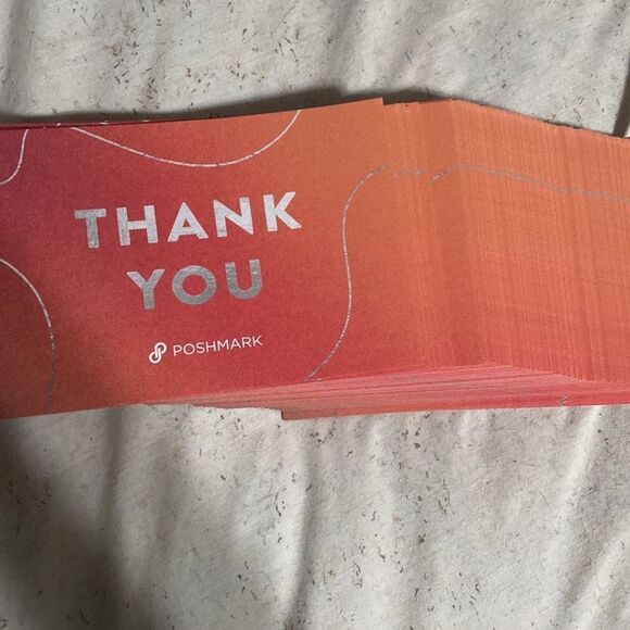 QTY (30) All cards are 6x4 from thick quality card stock. Poshmark “Thank you fo - Picture 3 of 3